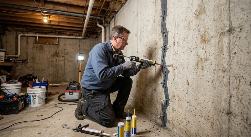 Basement Crack Repair in Hinesville, GA