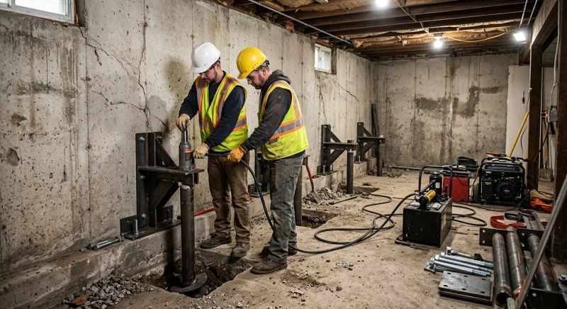 Basement Stabilization in Hinesville, GA