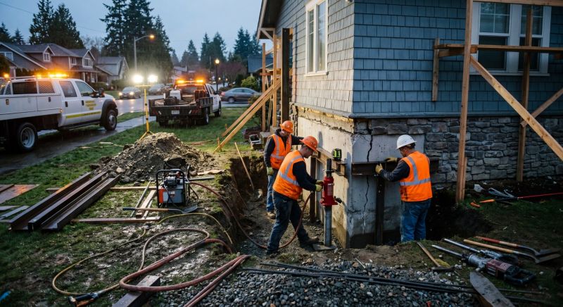 Building Foundation Repair in Richmond Hill, GA