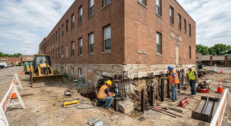 Commercial Foundation Repair in Hinesville, GA