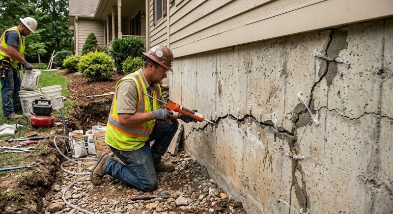Cracked Foundation Repair in Richmond Hill, GA