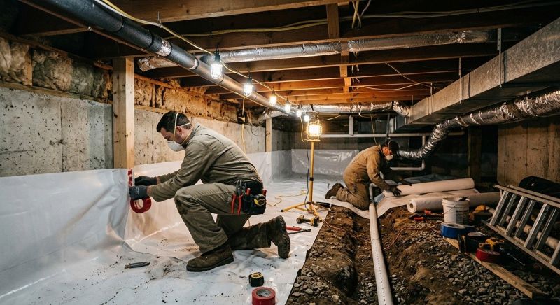 Crawl Space Leveling in Hinesville, GA