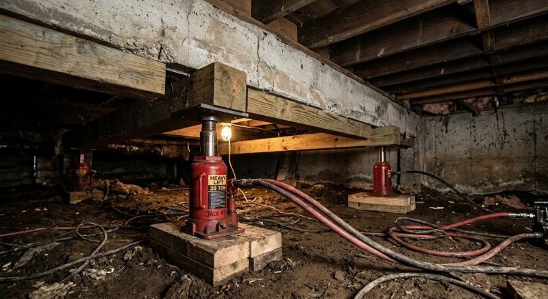 Foundation Jacking in Ludowici, GA