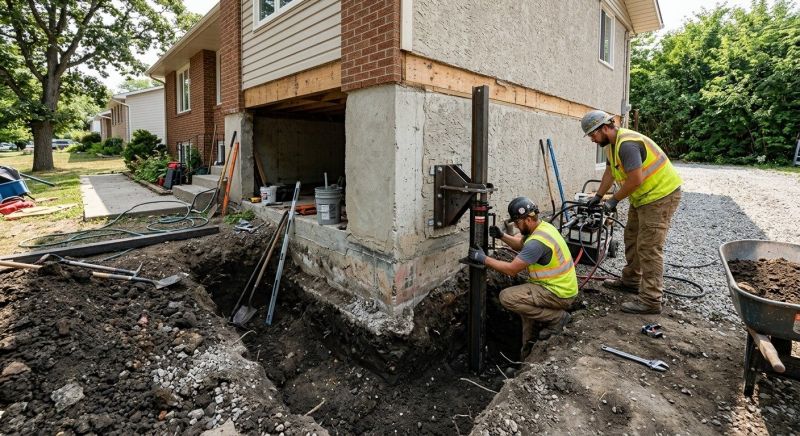 Foundation Pier Repair in Hinesville, GA