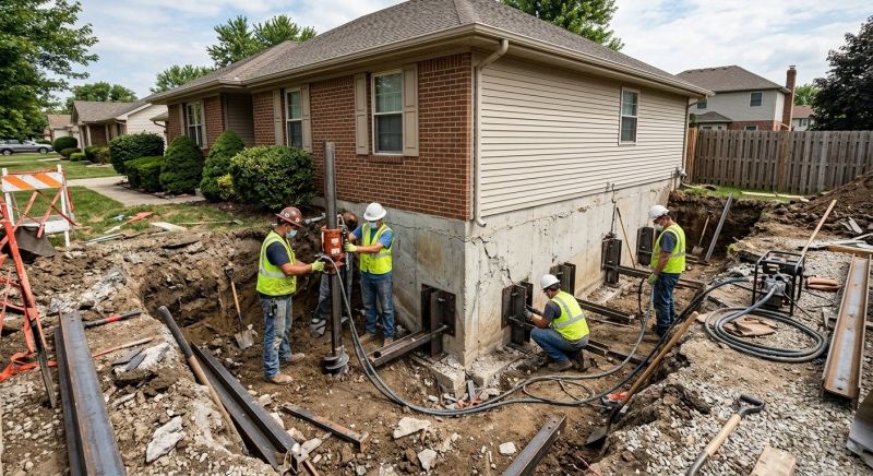 Foundation Pier Repair in Hinesville, GA