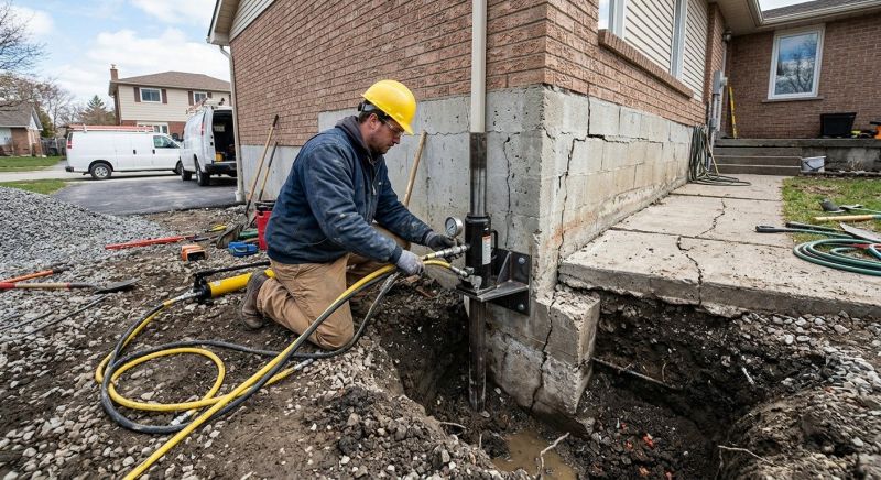 Foundation Settlement Repair in Hinesville, GA