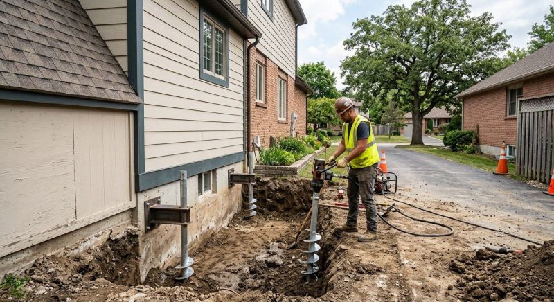 Helical Piers Installation in Hinesville, GA