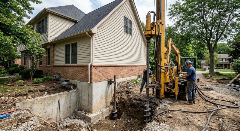 Helical Piers Installation in Hinesville, GA