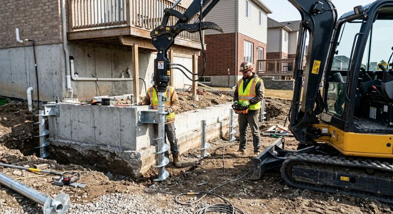 Helical Pile Installation in Hinesville, GA