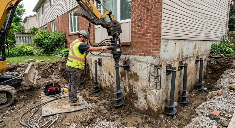 Helical Pile Installation in Hinesville, GA