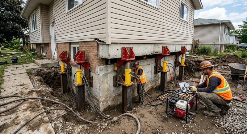 Sinking Foundation Lifting in Hinesville, GA