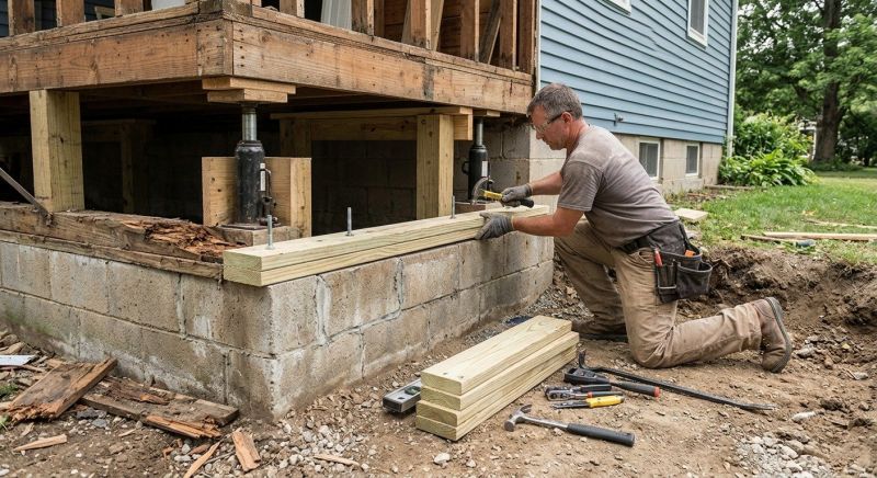 Sinking Foundation Repair in Jesup, GA