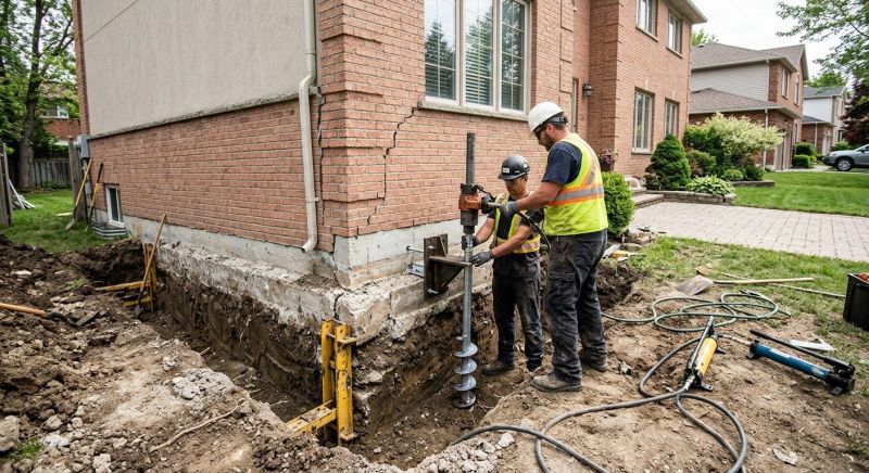 Sinking Foundation Repair in Hinesville, GA