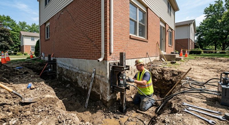 Sinking Foundation Repair in Hinesville, GA