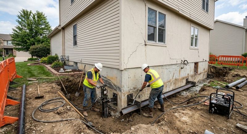Sinking Foundation Repair in Richmond Hill, GA