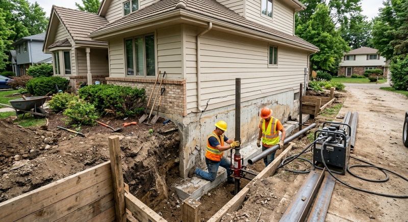 Slab Foundation Repair in Hinesville, GA